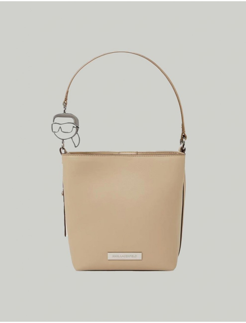 BOLSO KARL LAGERFED IKON SMOOTH OUTLINE SM TAUPE