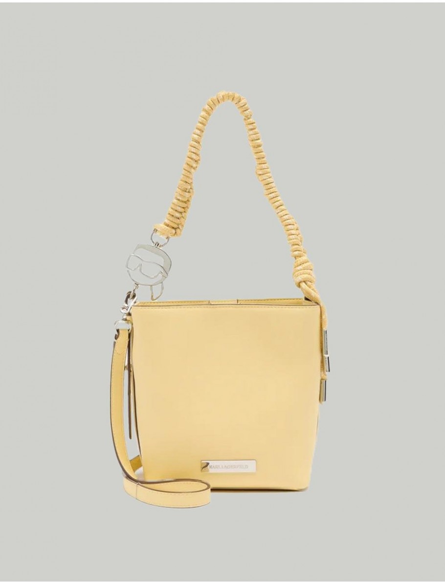 BOLSO KARL LAGERFED IKON SMOOTH OUT ROPE AMARILLO