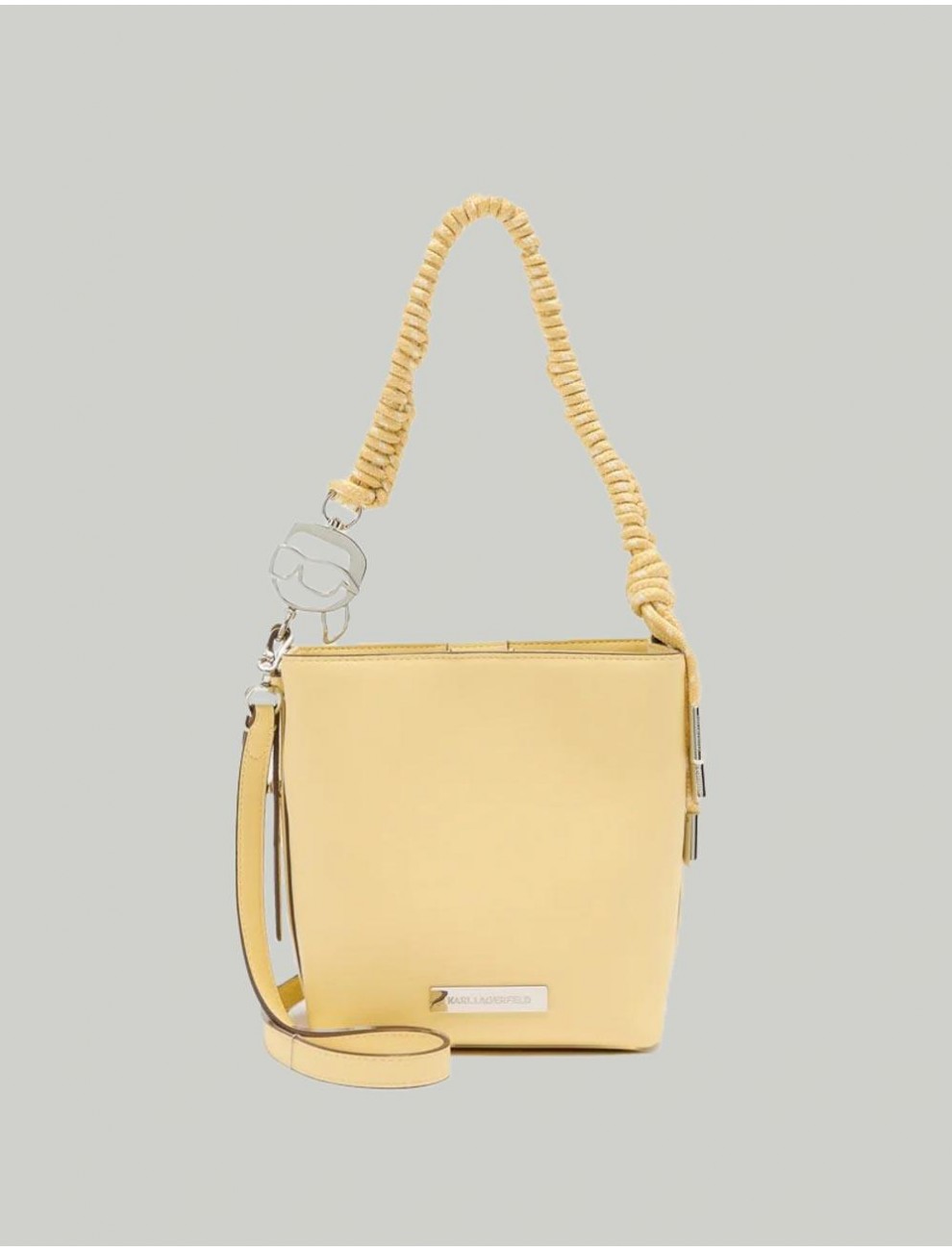 BOLSO KARL LAGERFED IKON SMOOTH OUT ROPE AMARILLO