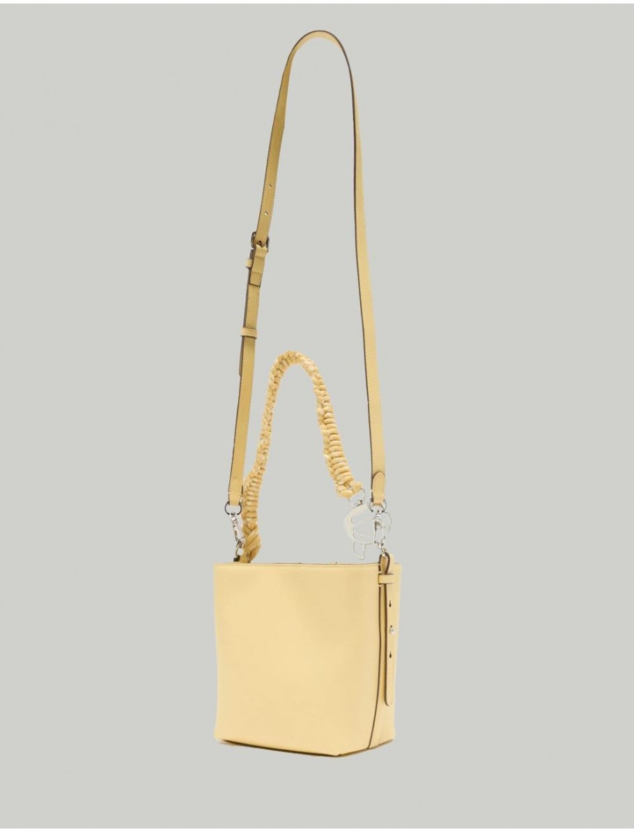BOLSO KARL LAGERFED IKON SMOOTH OUT ROPE AMARILLO
