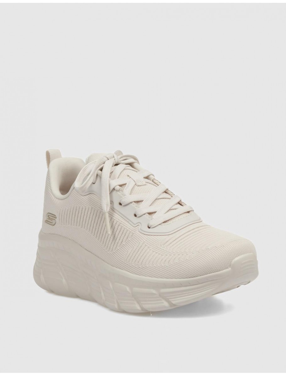 ZAPATILLA SKECHERS BOBS SPORT B FLEX HI FLYING HI BLANCO
