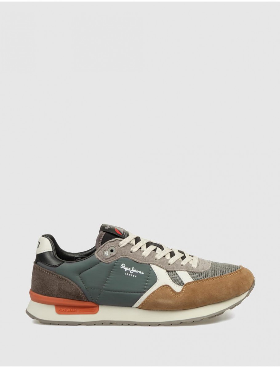 ZAPATILLA PEPE JEANS BRIT ESSENCE VERDE
