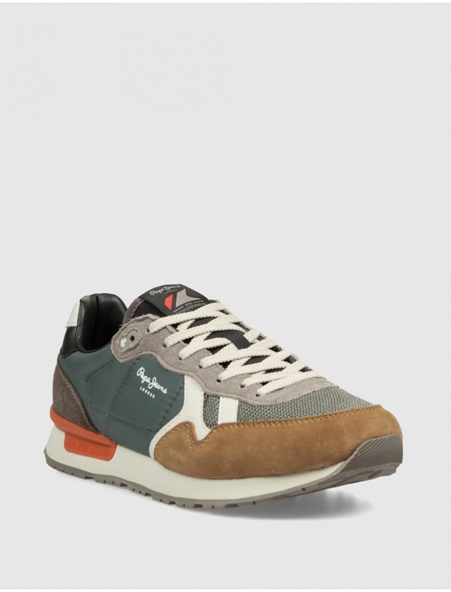 ZAPATILLA PEPE JEANS BRIT ESSENCE VERDE