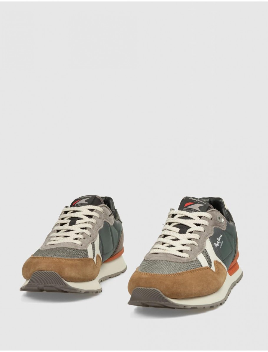 ZAPATILLA PEPE JEANS BRIT ESSENCE VERDE