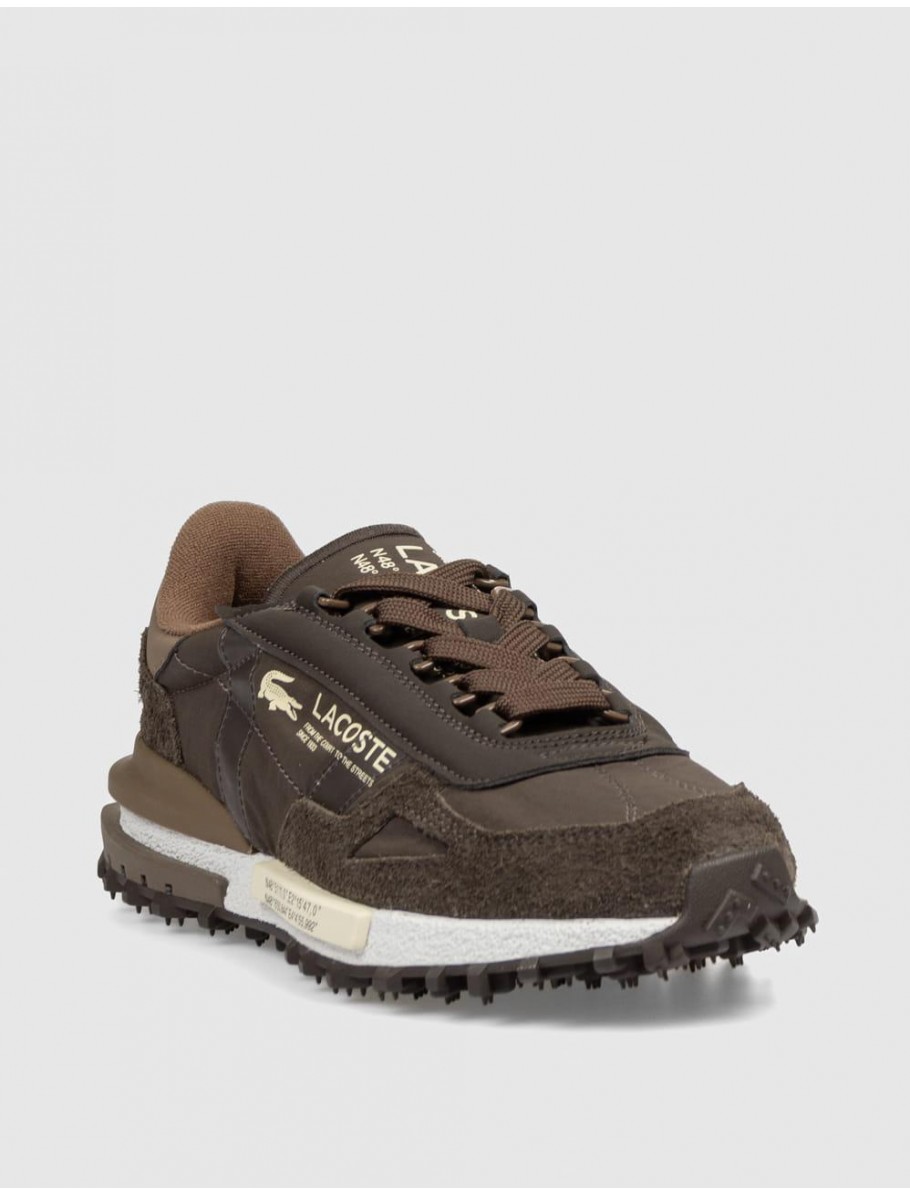 ZAPATILLA LACOSTE ELITE ACTIVE MARRoN