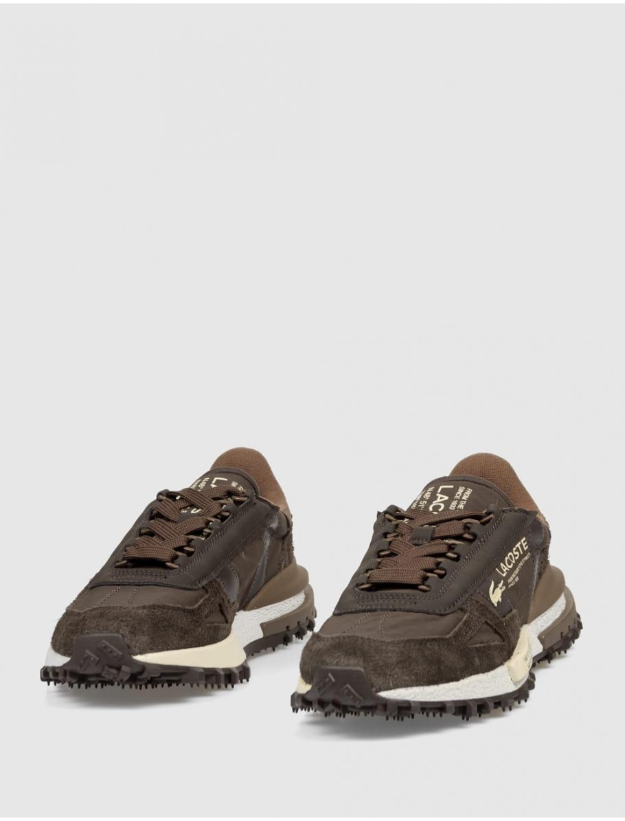 ZAPATILLA LACOSTE ELITE ACTIVE MARRoN