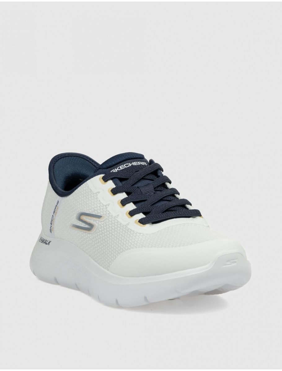 ZAPATILLA SKECHERS GO WALK FLEX NETRO BLANCO