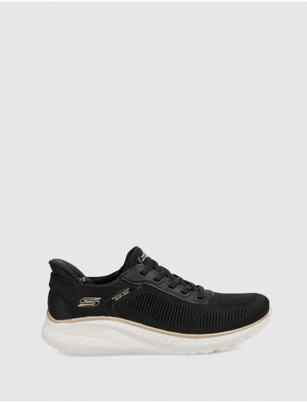 ZAPATILLA SKECHERS BOBS SPORT SQUAD CH NEGRO