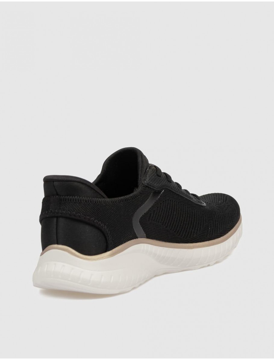 ZAPATILLA SKECHERS BOBS SPORT SQUAD CH NEGRO