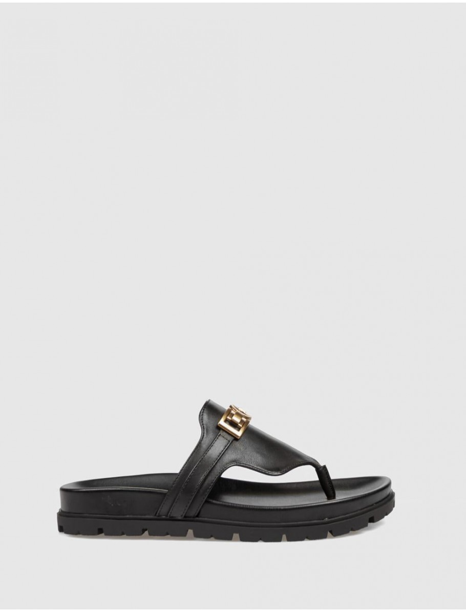 SANDALIA DE DEDO GUESS FARRON NEGRO