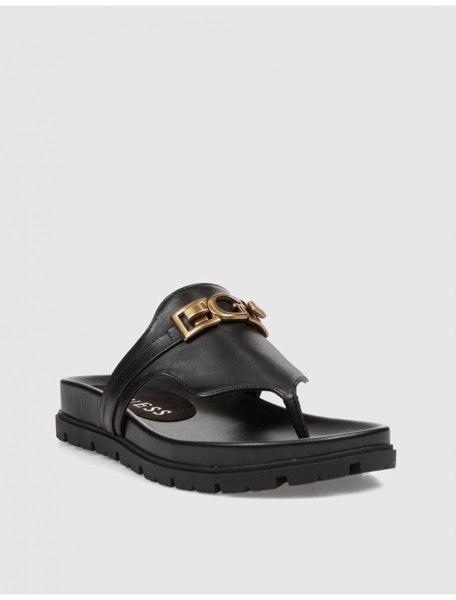 SANDALIA DE DEDO GUESS FARRON NEGRO