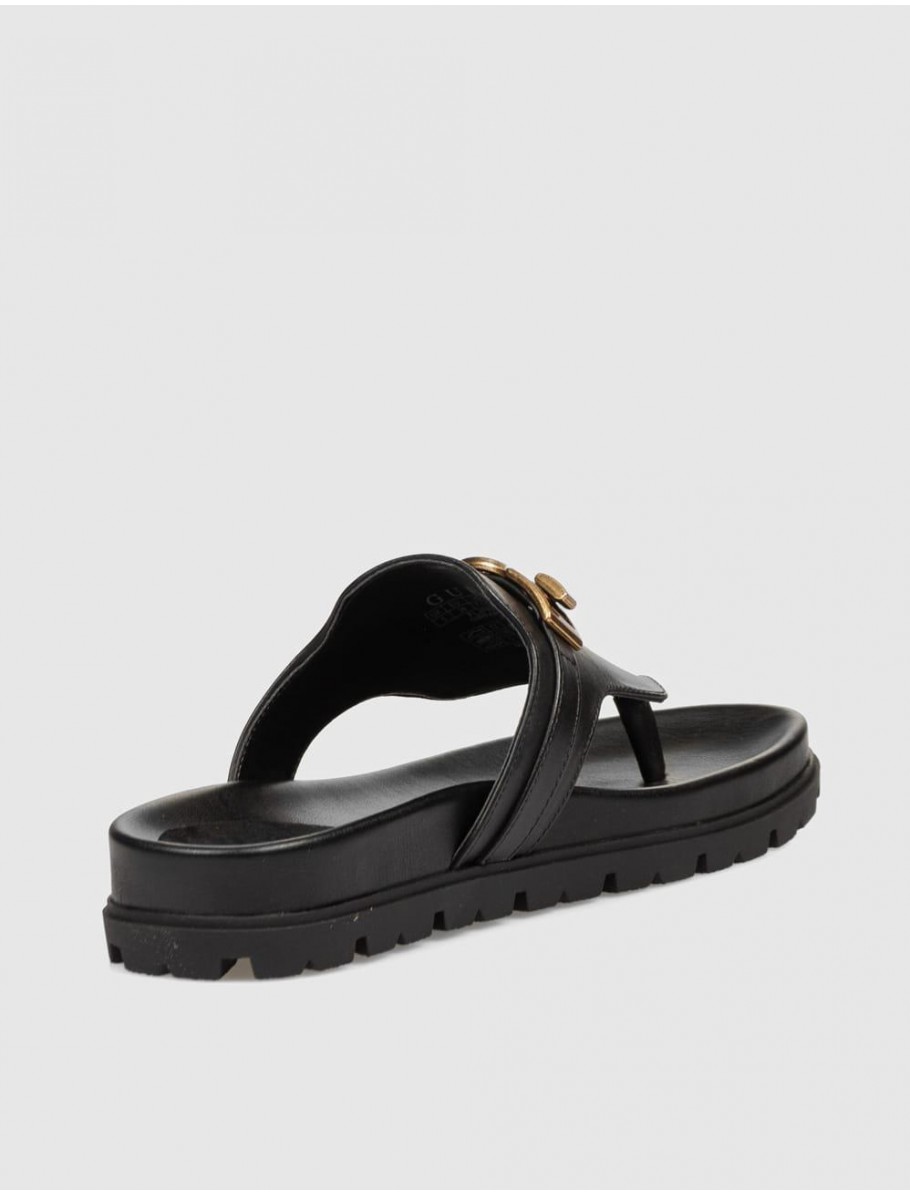 SANDALIA DE DEDO GUESS FARRON NEGRO