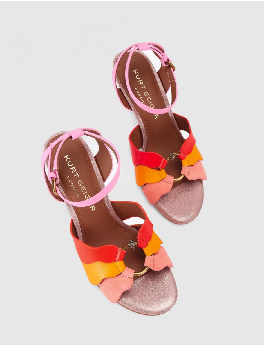 SANDALIA KURT GEIGER SUN WAVE SANDAL ROSA