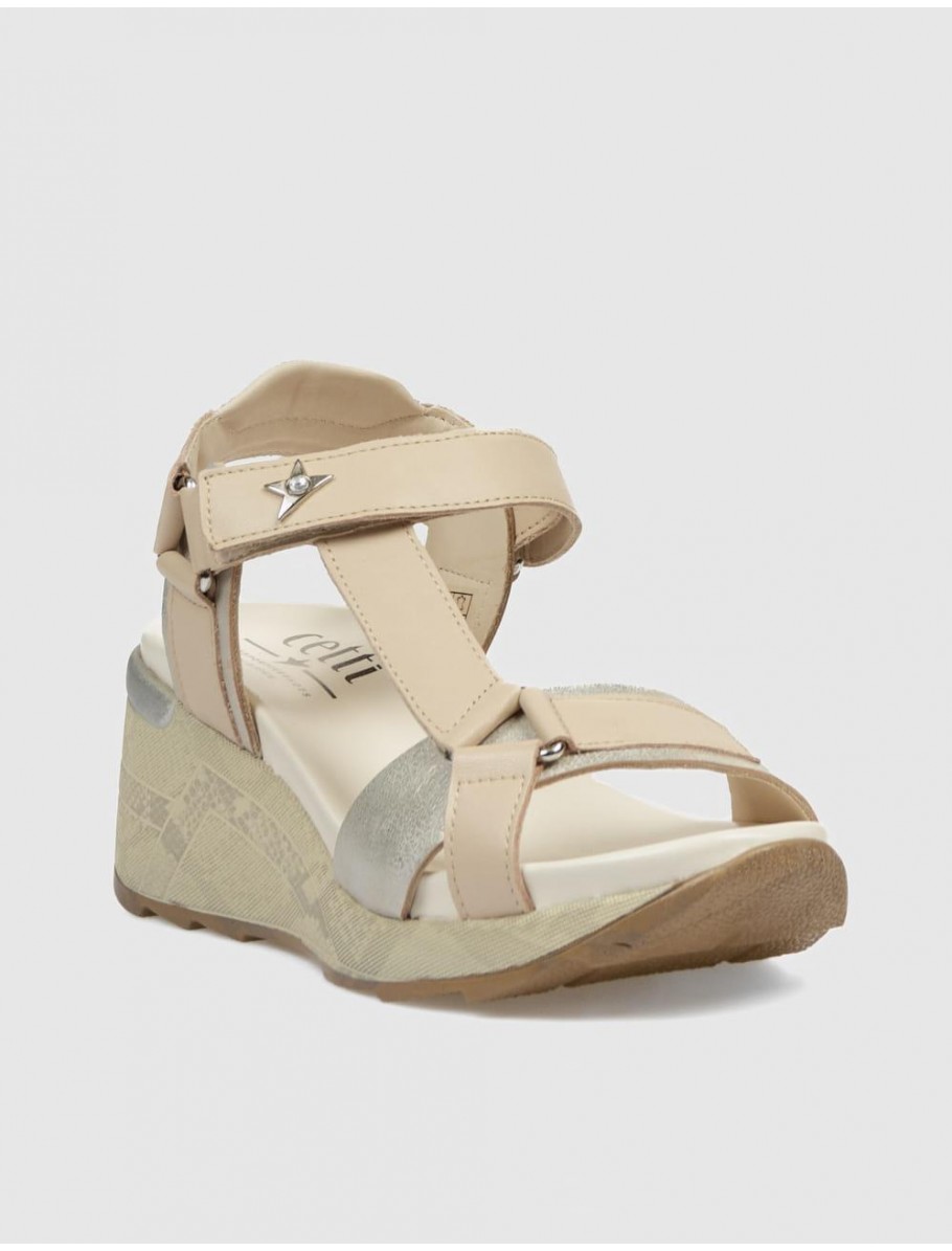SANDALIA CETTI 1317 TAUPE
