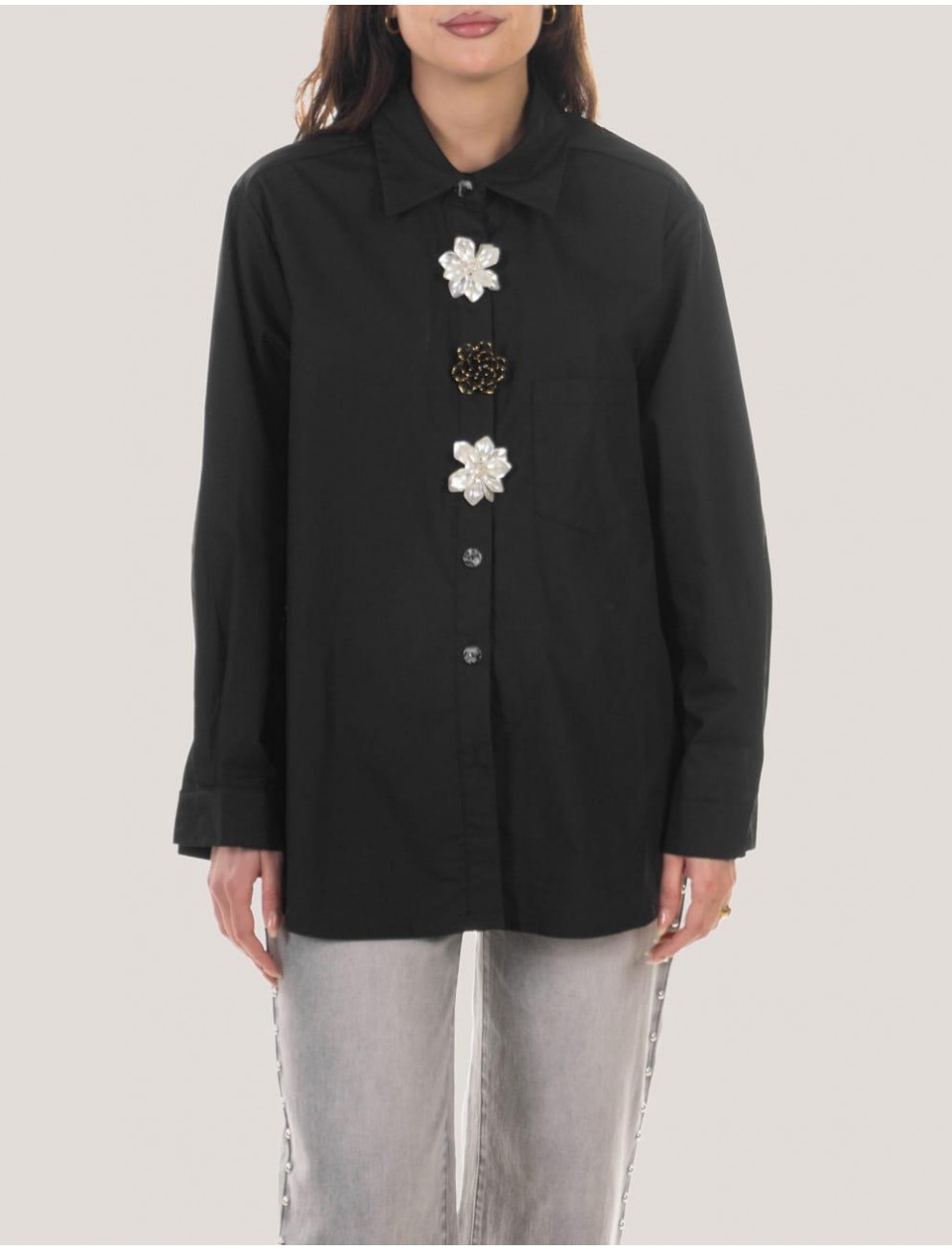 CAMISA OBVIO LIOREN NEGRO