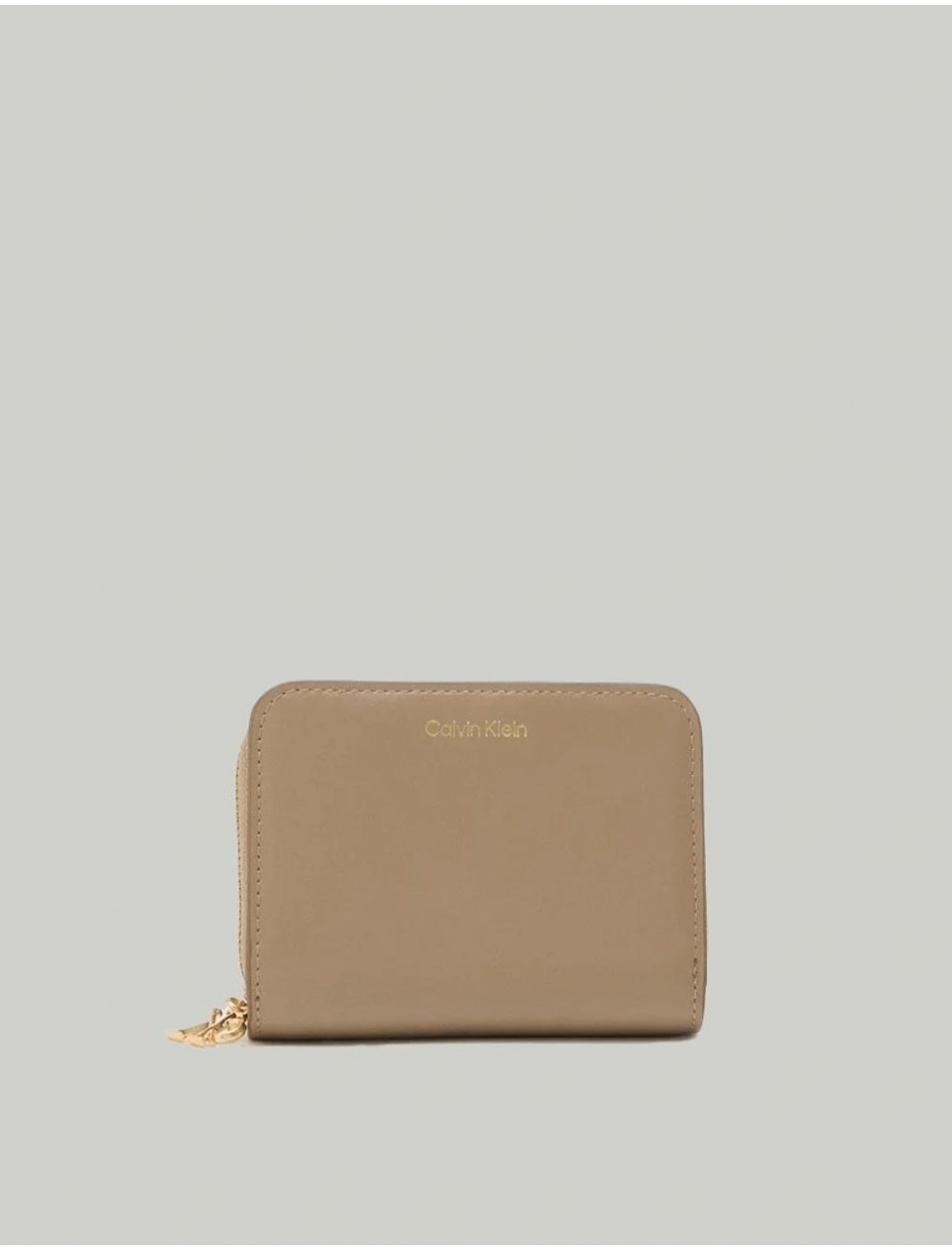 CARTERA CALVIN KLEIN CK MEDIUM FLAP ZIP AROUND TAUPE