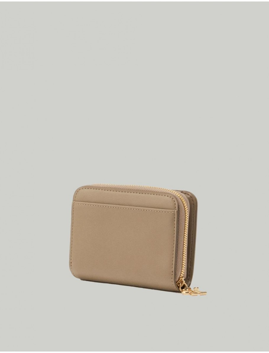 CARTERA CALVIN KLEIN CK MEDIUM FLAP ZIP AROUND TAUPE