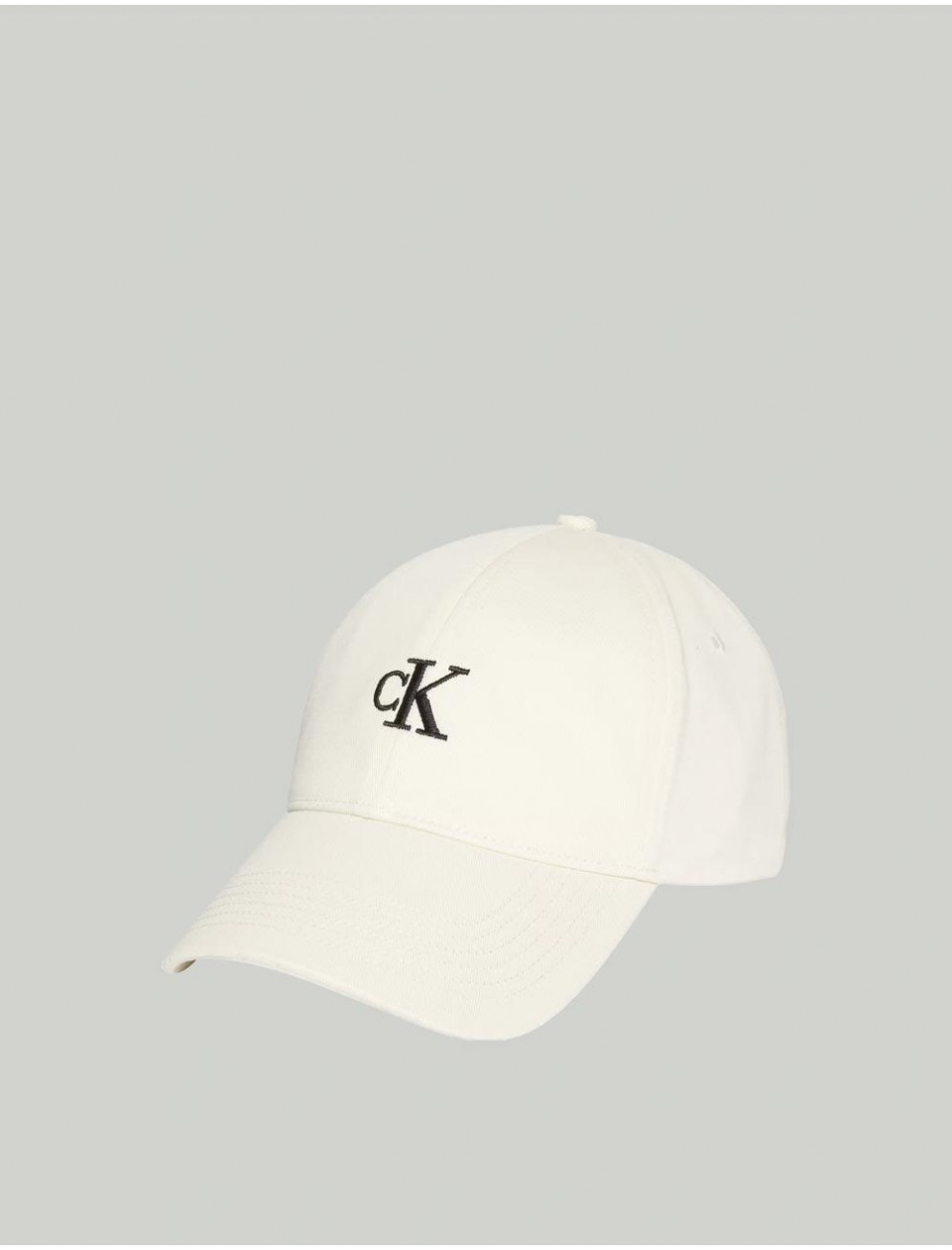 GORRA CALVIN KLEIN MONOGRAM EMBROIDERY BASEBALL CAP BLANCO