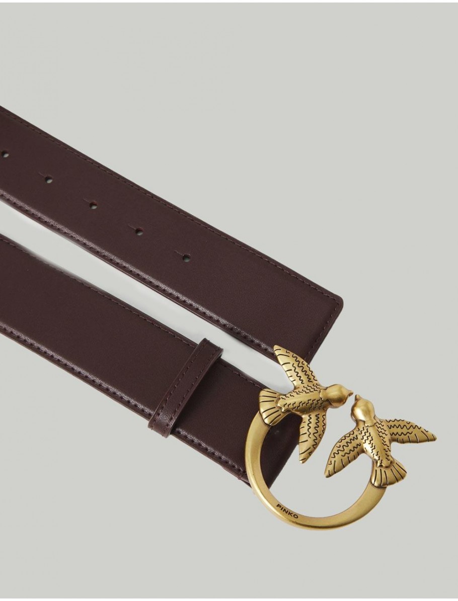 CINTURoN PINKO LOVE BERRY H3 MARRoN