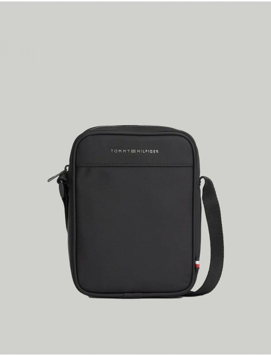 BOLSO TOMMY HILFIGER TH REPREVE MINI REPORTER NEGRO