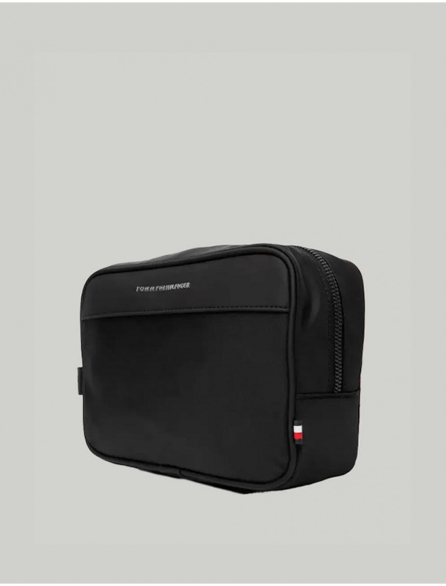 NECESER TOMMY HILFIGER TH REPREVE WASHBAG NEGRO