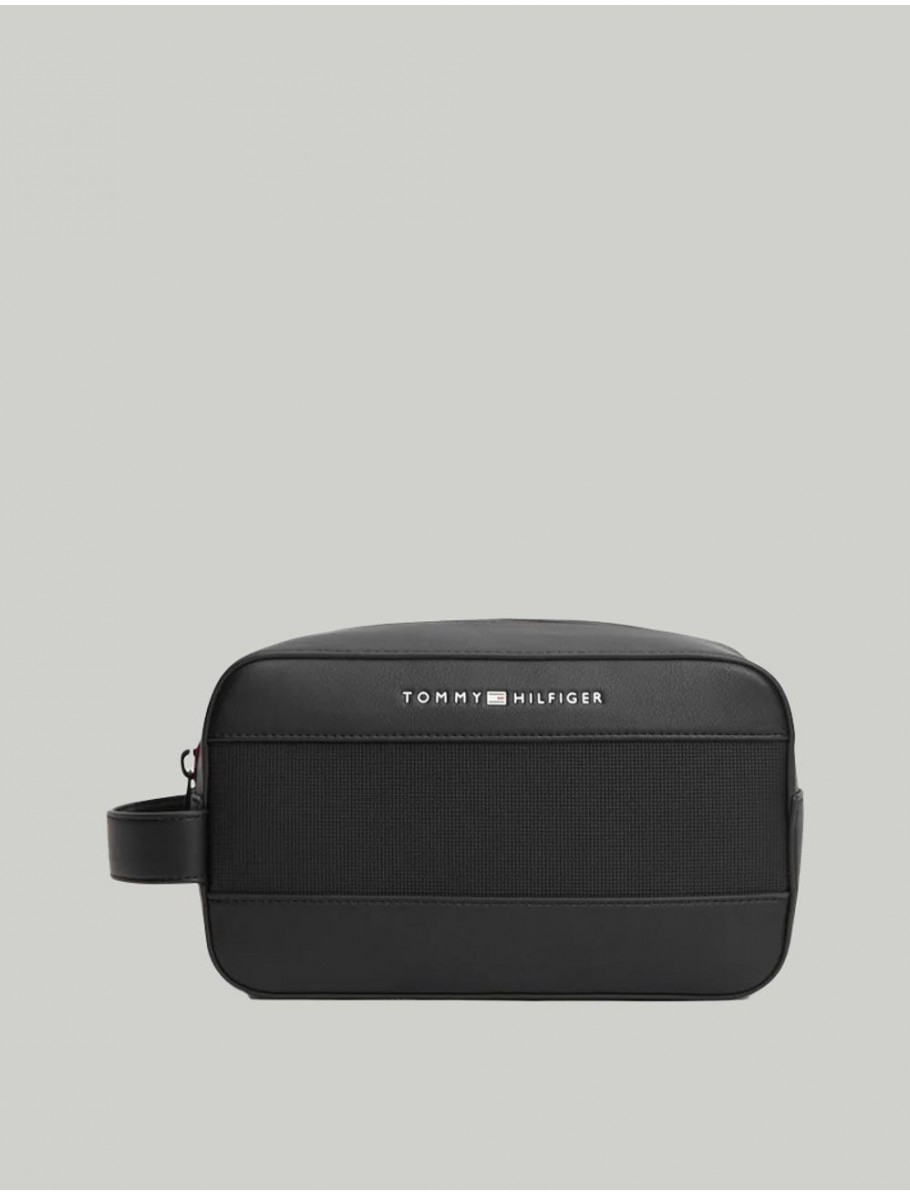 NECESER TOMMY HILFIGER TH FOUNDATION WASHBAG NEGRO