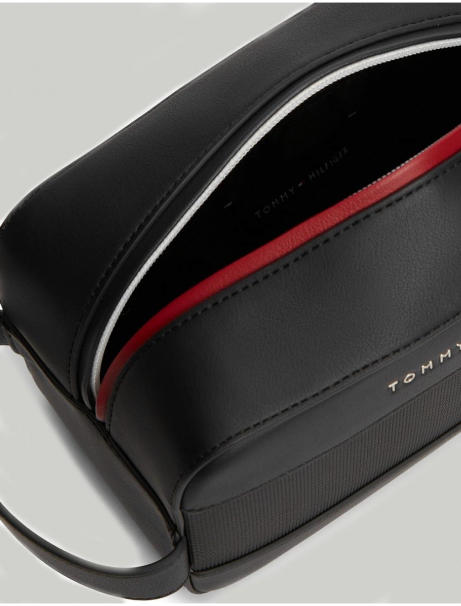 NECESER TOMMY HILFIGER TH FOUNDATION WASHBAG NEGRO