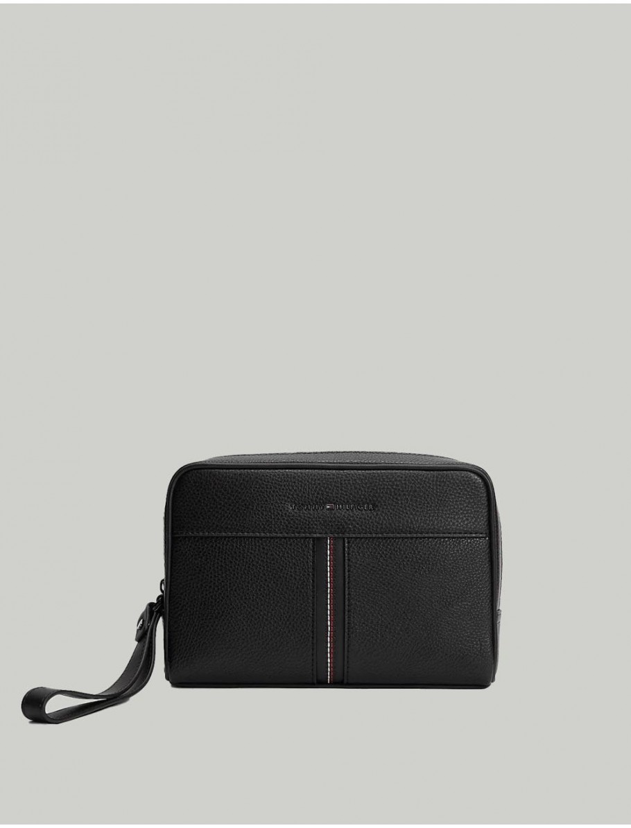 NECESER TOMMY HILFIGER TH CENTRAL POUCH NEGRO