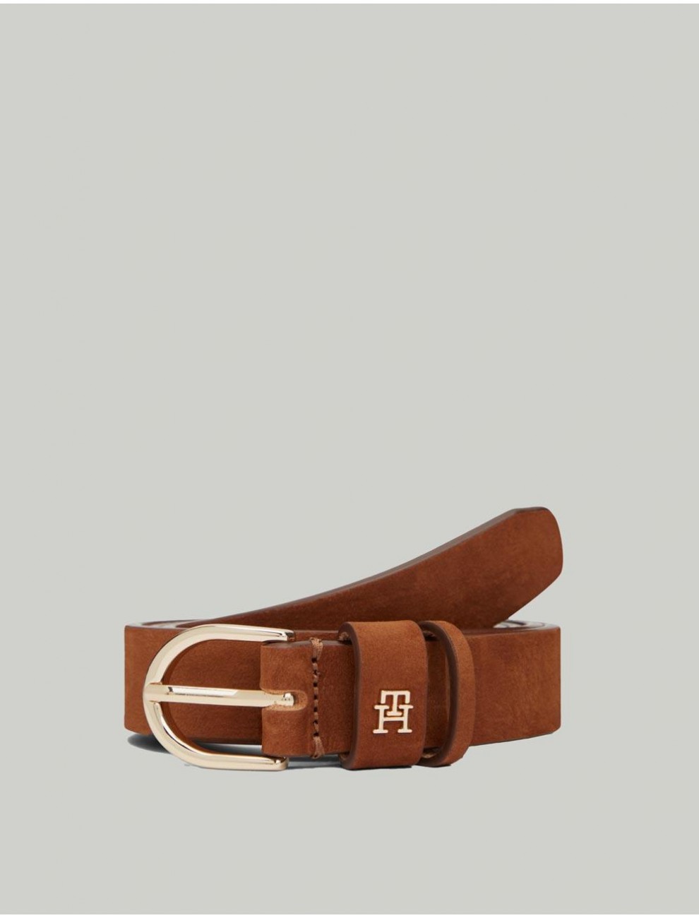 CINTURoN TOMMY HILFIGER ESSENTIAL EFFORTLESS 25 SV MARRoN