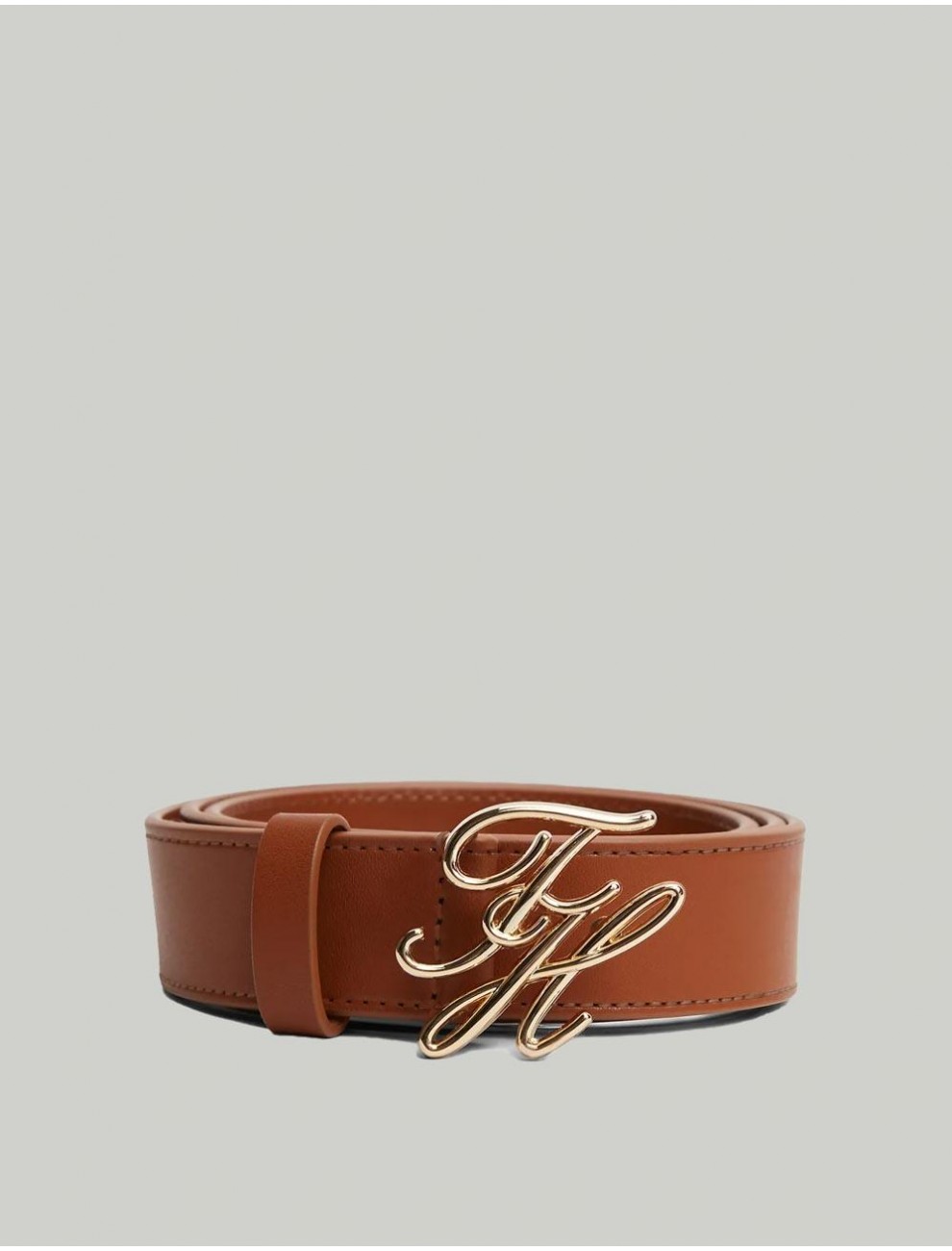 CINTURoN TOMMY HILFIGER TH SCRIPT 30 MARRoN