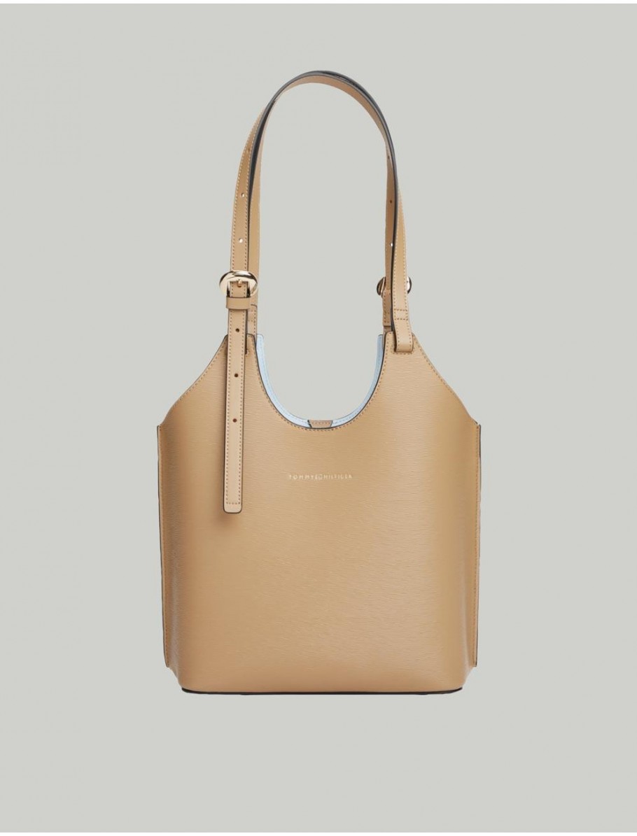 BOLSO TOMMY HILFIGER TH MODERN MINI TOTE CaMEL