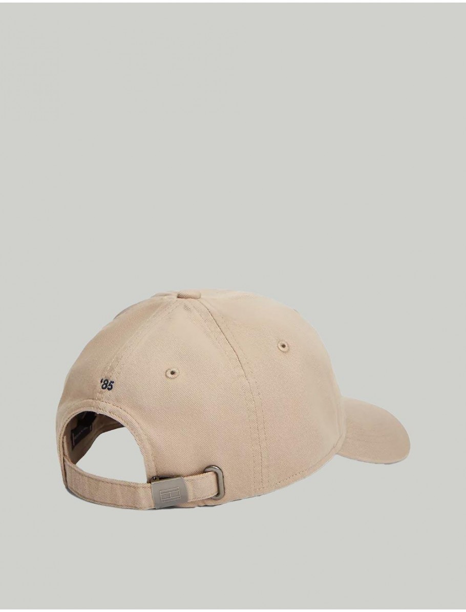 GORRA TOMMY HILFIGER TH FLAG SOFT 6 PANEL CAP BEIG