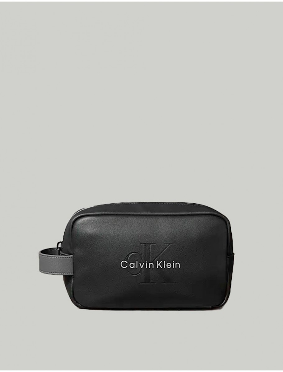 NECESER CALVIN KLEIN BOLD DOPP KIT NEGRO