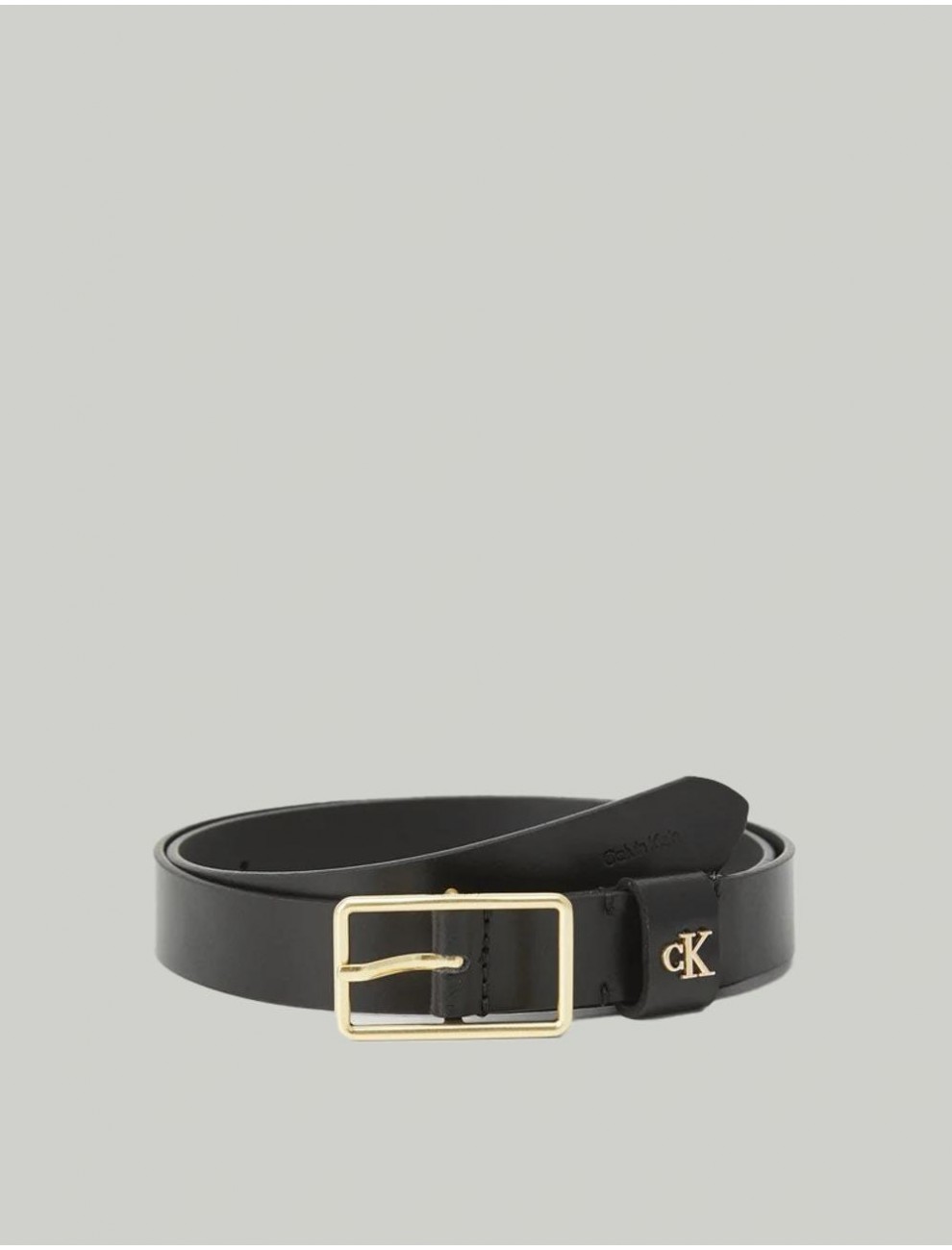 CINTURoN CALVIN KLEIN SQUARE BUCKLE CK LOOP 25MM NEGRO