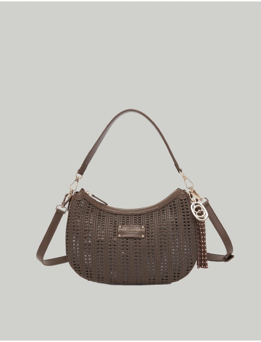 BOLSO LA CARRIE WOVEN MARRoN