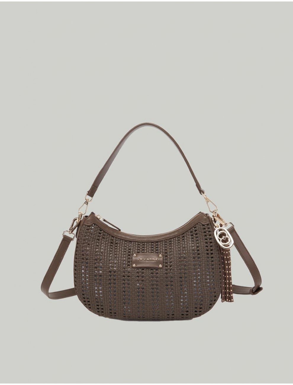BOLSO LA CARRIE WOVEN MARRoN