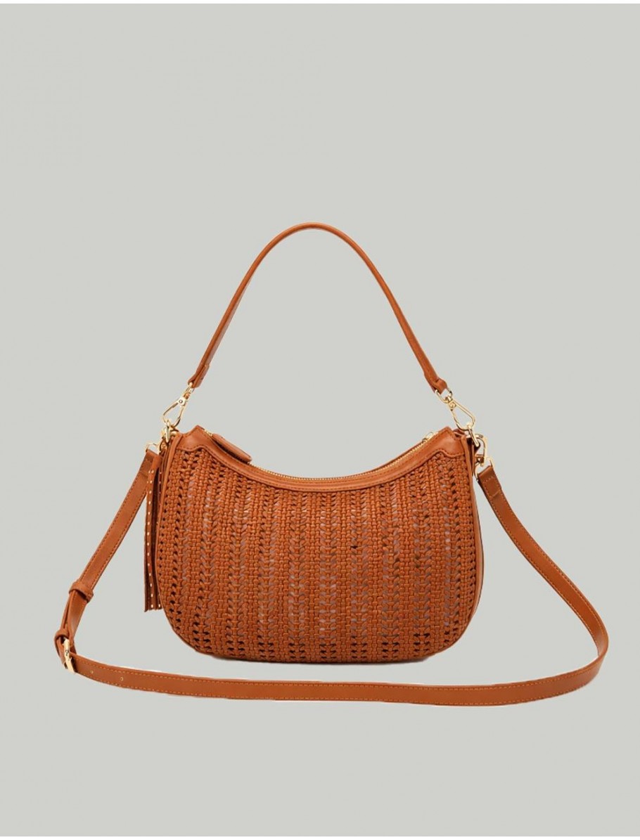 BOLSO LA CARRIE WOVEN CUERO