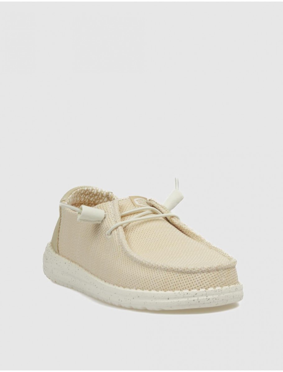 ZAPATILLA DUDE WENDY STRECH MESH BEIG