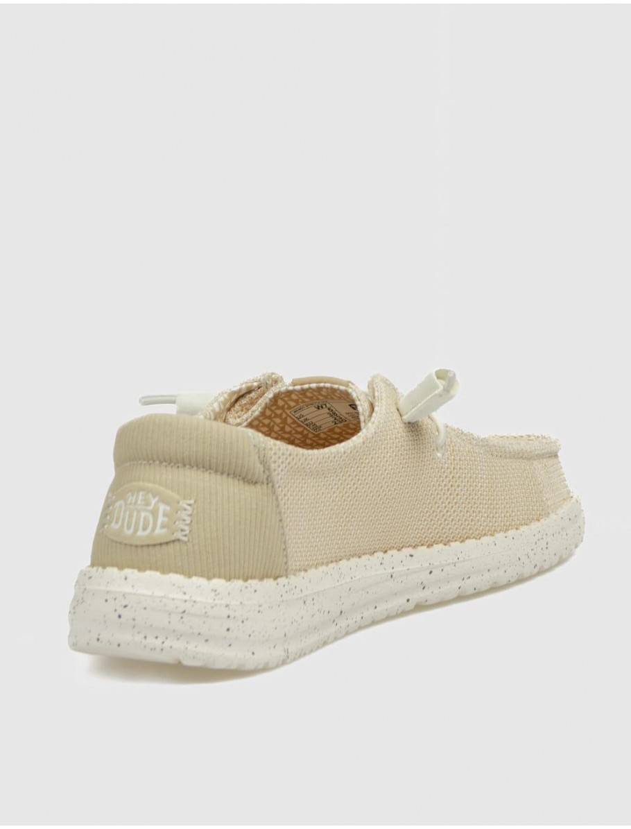 ZAPATILLA DUDE WENDY STRECH MESH BEIG