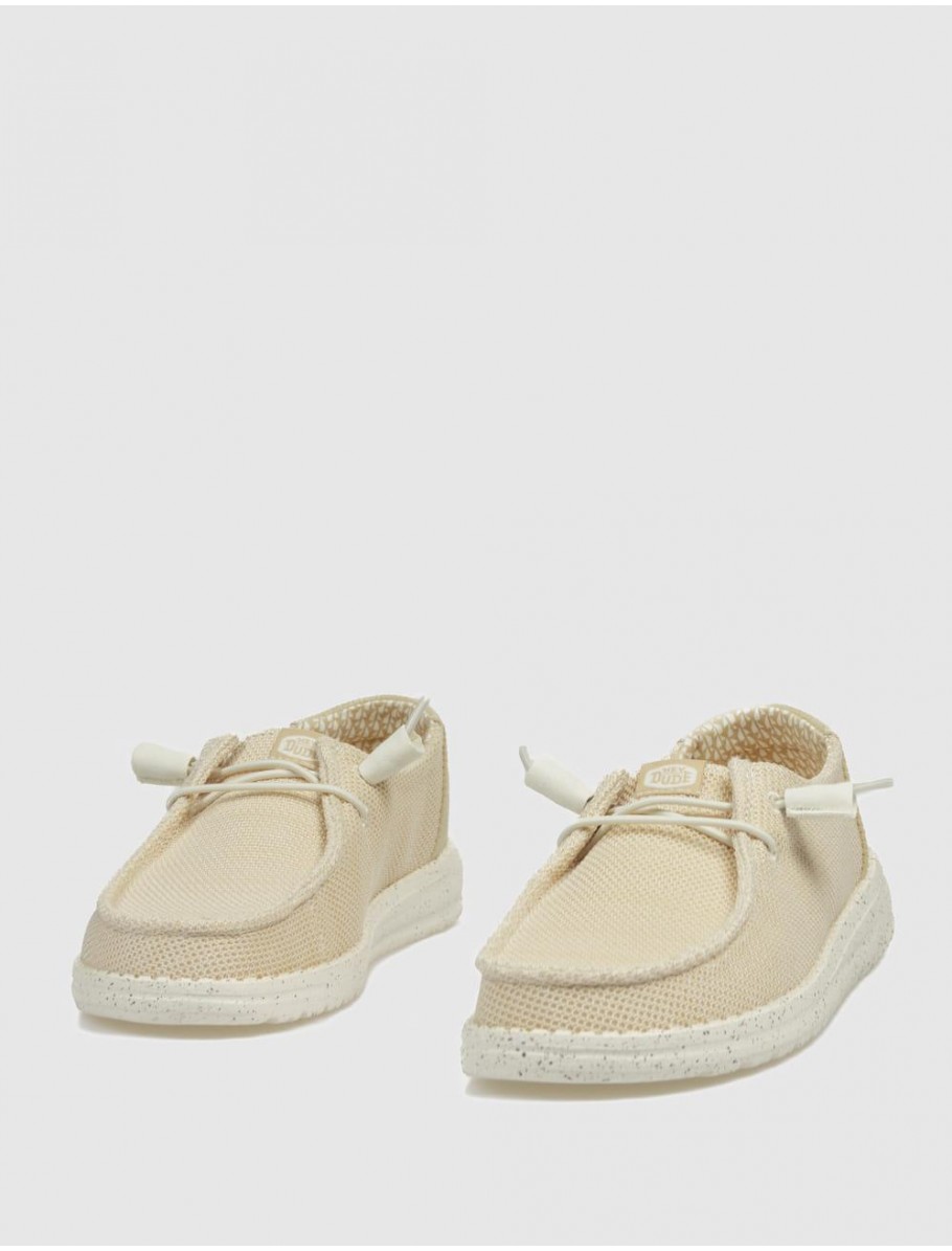 ZAPATILLA DUDE WENDY STRECH MESH BEIG