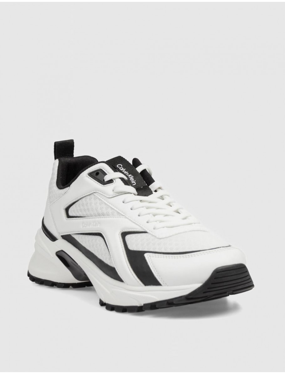 ZAPATILLA CALVIN KLEIN HIKE RUNNER MESH MIX BLANCO
