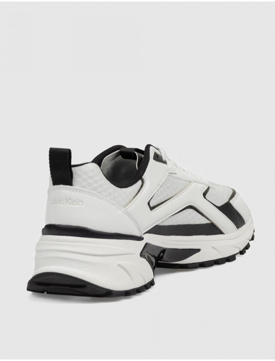 ZAPATILLA CALVIN KLEIN HIKE RUNNER MESH MIX BLANCO