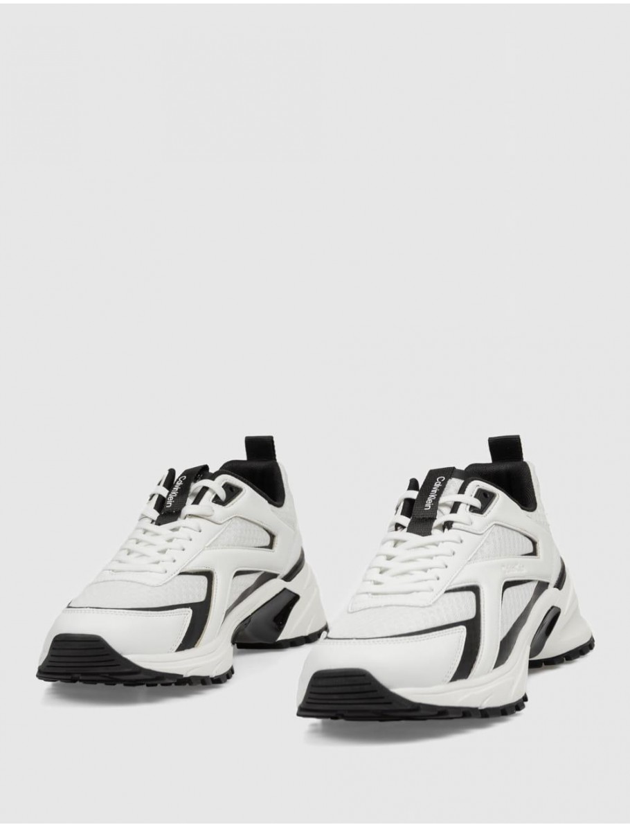 ZAPATILLA CALVIN KLEIN HIKE RUNNER MESH MIX BLANCO