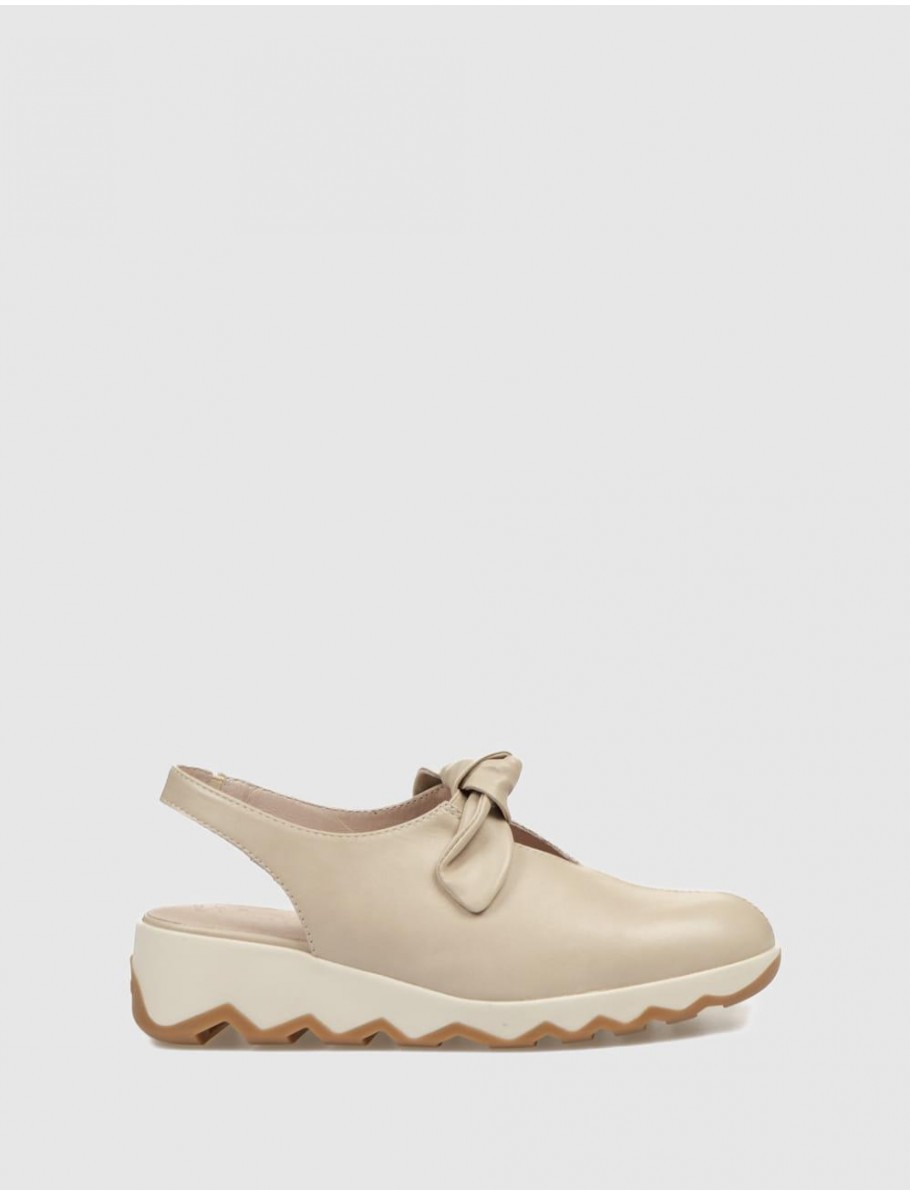 ZAPATO WONDERS C 7602 BEIG