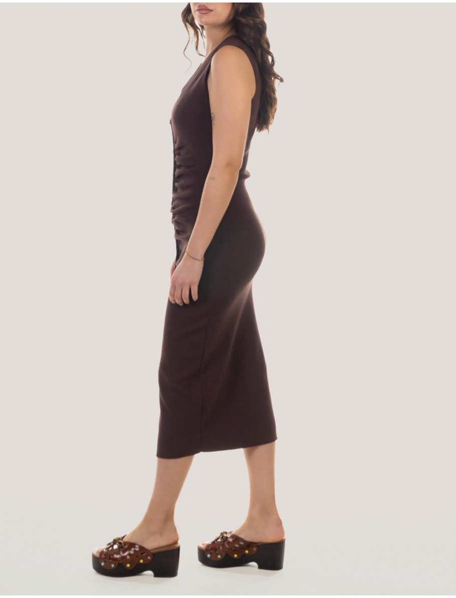 VESTIDO OBVIO TUMAL MARRoN