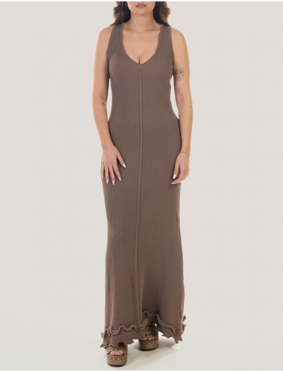 VESTIDO OBVIO LISANI MARRoN