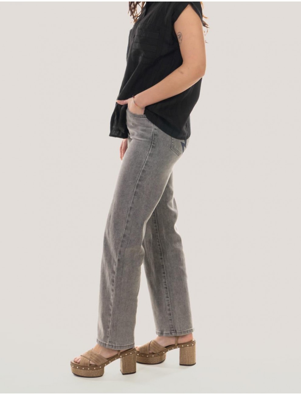 PANTALoN OBVIO MIREYA GRIS