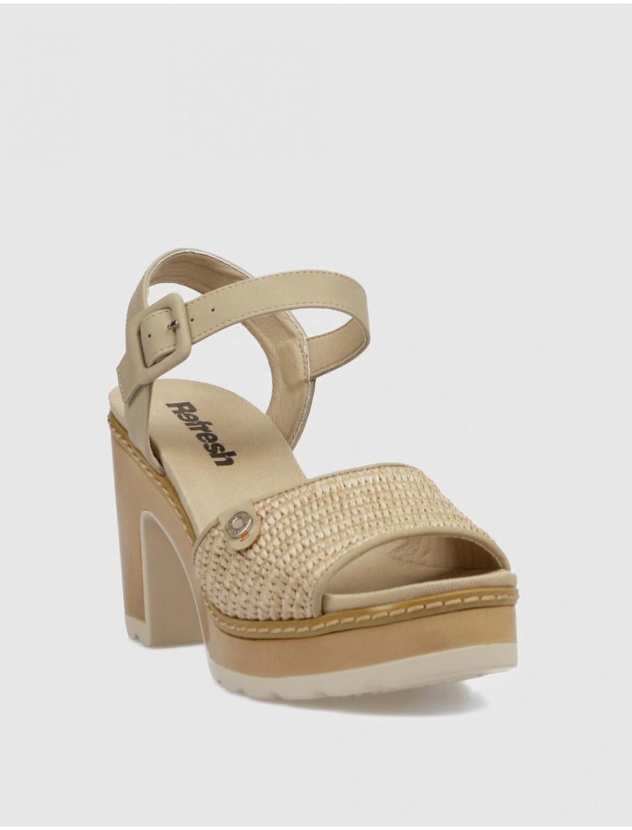 SANDALIA REFRESH 175281 TAUPE