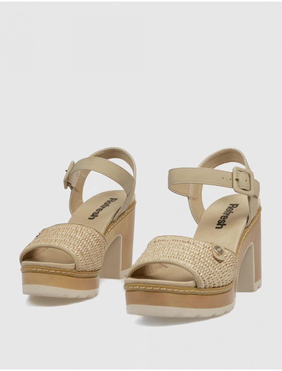 SANDALIA REFRESH 175281 TAUPE
