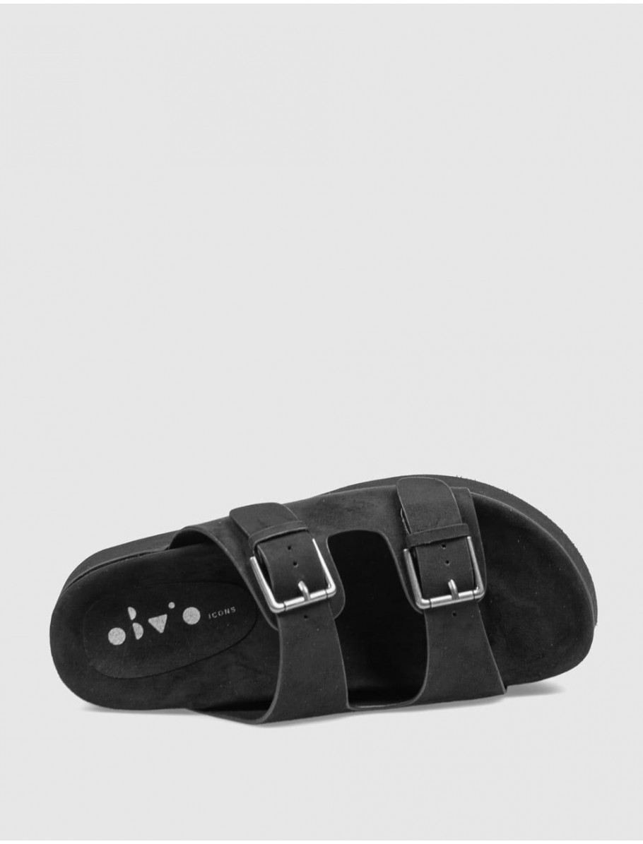 SANDALIA OBVIO SHOES ASIA NEGRO